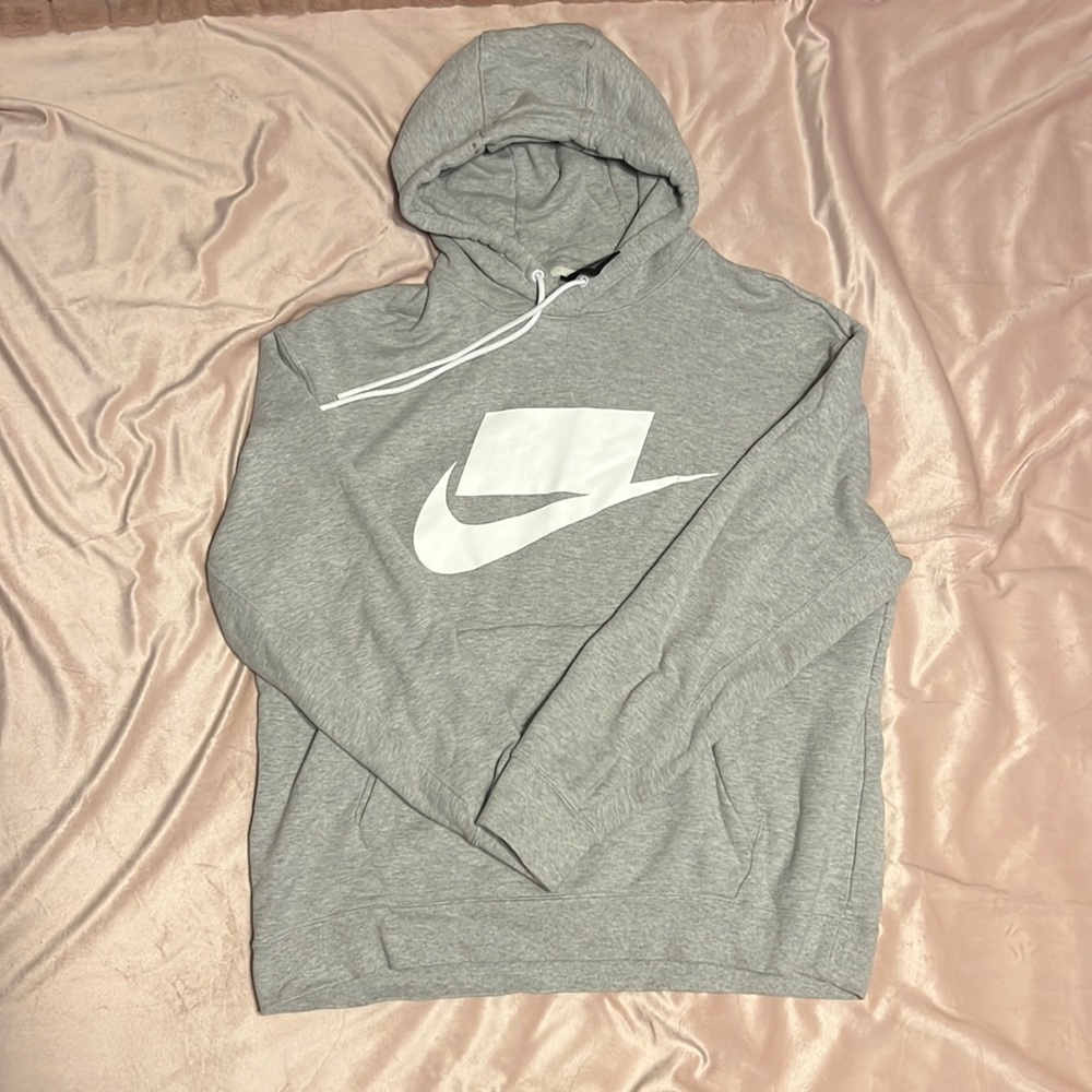 men’s grey nike hoodie